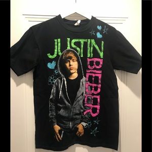 Vintage young Justin Bieber t shirt size m